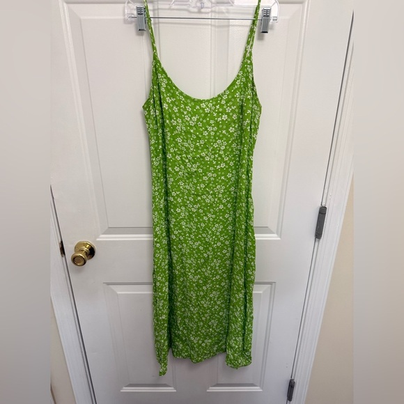 Reformation Green Crimini Floral Sleeveless Midi Dress Sz 2 Wedding Guest Party - Picture 2 of 9